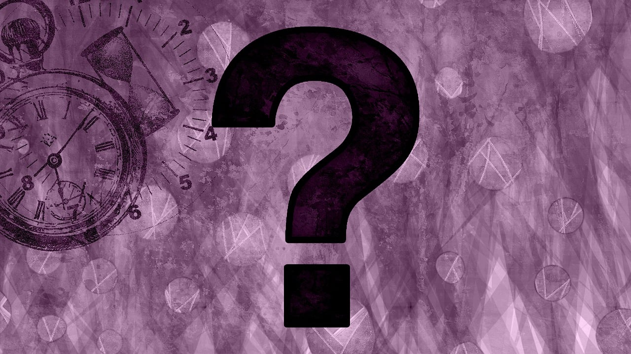 clock, question mark, time, imaginative, questions, confusion, mysterious, worried, stress, mental health, perception, frustration, conflict, identity, angry, expressive, unconscious, feeling, pain, despair, abandoned, burnout, counseling, riddle, serious